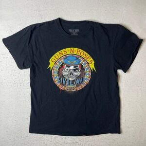 Guns N Roses Civil War Skull‎ T Shirt Black Size L G